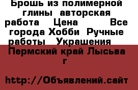 Брошь из полимерной глины, авторская работа. › Цена ­ 900 - Все города Хобби. Ручные работы » Украшения   . Пермский край,Лысьва г.